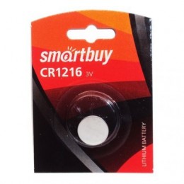 Батарейка CR1216 Smartbuy, 1 шт, блистер (SBBL-1216-1B)