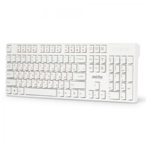 Клавиатура Smartbuy ONE 238, мультимедийная, белая, USB (SBK-238U-W)