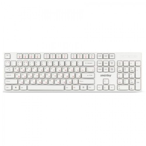 Клавиатура Smartbuy ONE 238, мультимедийная, белая, USB (SBK-238U-W)