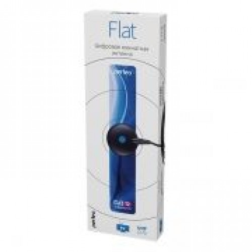 Антенна комнатная для ТВ, UHF, DVB-T2, активная, Perfeo FLAT+ (PF-TV2169) (PF_4503)