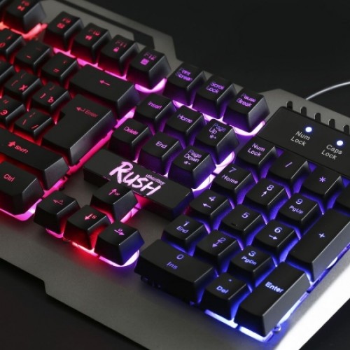 Клавиатура игровая Smartbuy Rush SBK-354GU-K USB, радужная подсветка, метал. корпус