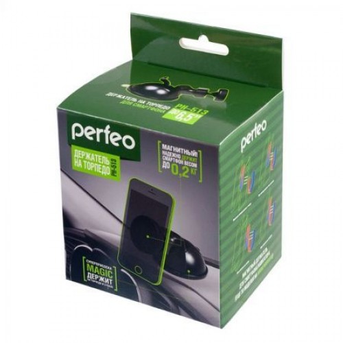 Держатель автомобильный на панель, до 6.5, магнитный, черный, Perfeo PH-513 (PF_4354)"