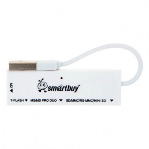 Карт-ридер внешний USB Smartbuy SBR-717-W White