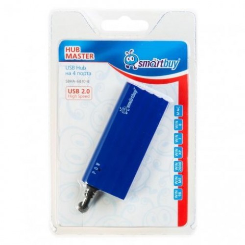 HUB 4-port Smartbuy SBHA-6810-B Blue USB2.0