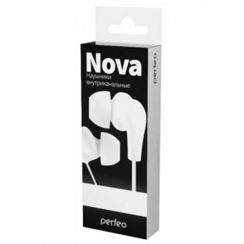 Наушники-вкладыши Perfeo NOVA, белые (PF_A4923)