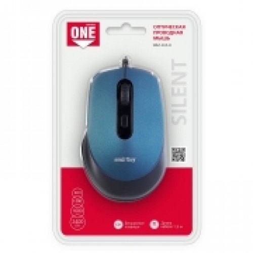Мышь Smartbuy ONE 265 Blue USB с бесшумными кнопками (SBM-265-B)