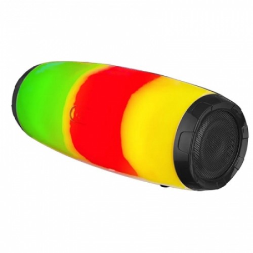 Bluetooth колонка Perfeo FLARE-UP, 10 Вт, MP3/FM/AUX, подсветка, чёрная (PF_B4703)