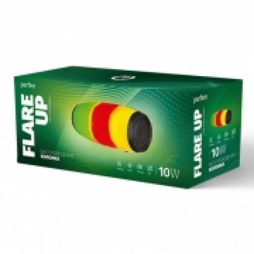 Bluetooth колонка Perfeo FLARE-UP, 10 Вт, MP3/FM/AUX, подсветка, чёрная (PF_B4703)