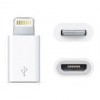 Адаптер USB 2.0 micro Bf - Apple Lightning 8 pin (m), белый (6-075)