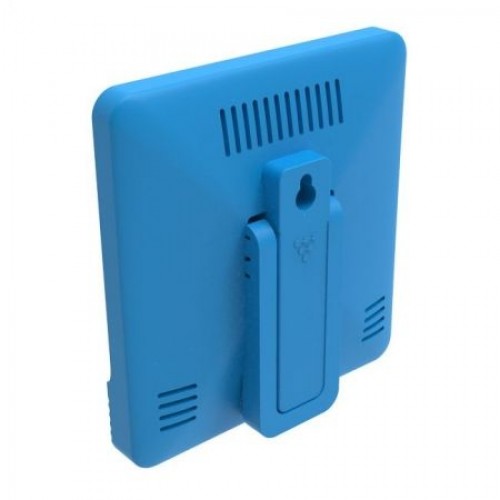 Метеостанция Ritmix CAT-052 с часами и будильником, синяя