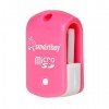 Карт-ридер внешний USB Smartbuy SBR-706-P Pink, microSD/microSDHC