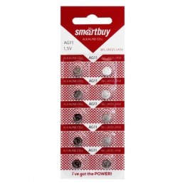 Батарейка Smartbuy AG11 362A/LR721/162 1.5V, 10 шт, блистер (SBBB-AG11-10B)