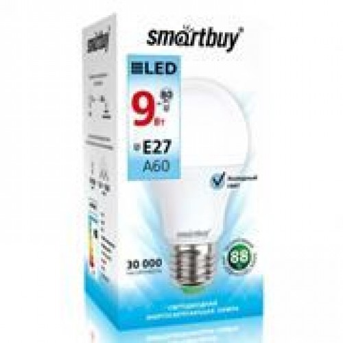 Светодиодная (LED) лампа Smartbuy A60 09W/4000/E27 (SBL-A60-09-40K-E27-N)