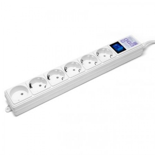 Сетевой фильтр Power Cube 5+1 3.5 кВт 16A, белый, 1.9 м, 6 розеток (SPG(5+1)-16B-1,9М)