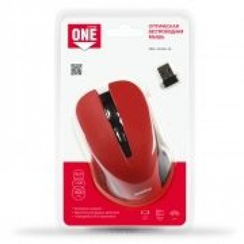 Мышь беспроводная Smartbuy ONE 340 бордовая USB (SBM-340AG-M)