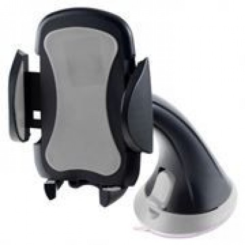 Держатель автомобильный на присоске для устройств до 6.5, черный/серый, Perfeo 501-2 (PF_4211)"
