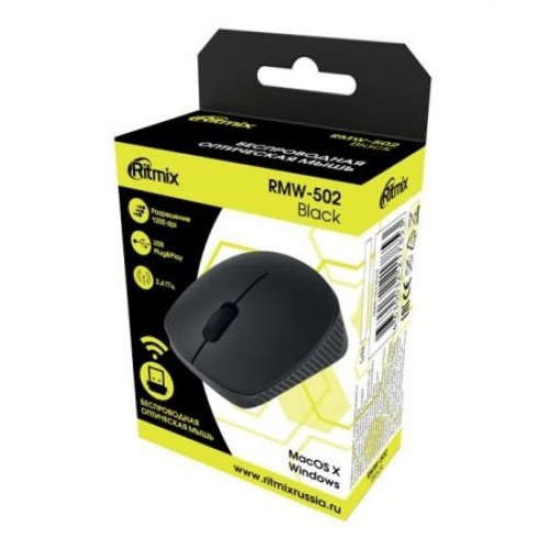 Мышь беспроводная Ritmix RMW-502 Black USB