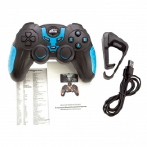 Геймпад беспроводной Ritmix GP-031BTH, Bluetooth, PC/iOS/Android, Li-Ion, чёрно-синий