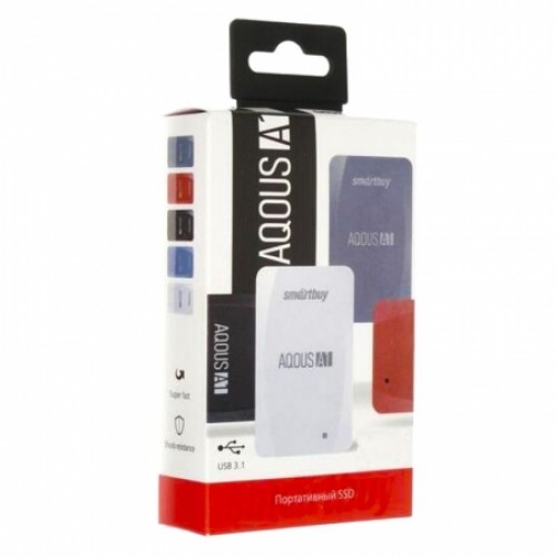 Внешний SSD накопитель 256 Гб Smartbuy Aqous A1, USB 3.1, черный (SB256GB-A1B-U31C)