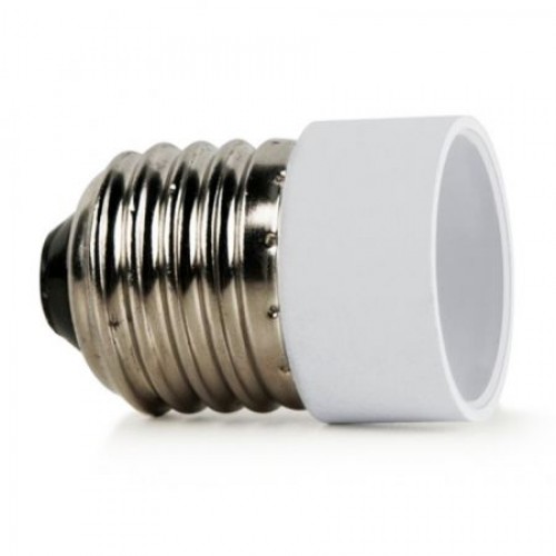 Переходник цокольный Е27-Е14, белый, Smartbuy (SBE-A-E27-14)