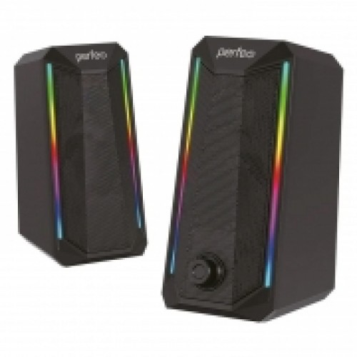 Колонки Perfeo Circus, 6 Вт, RGB-подсветка, питание от USB, черные (PF_B3375)