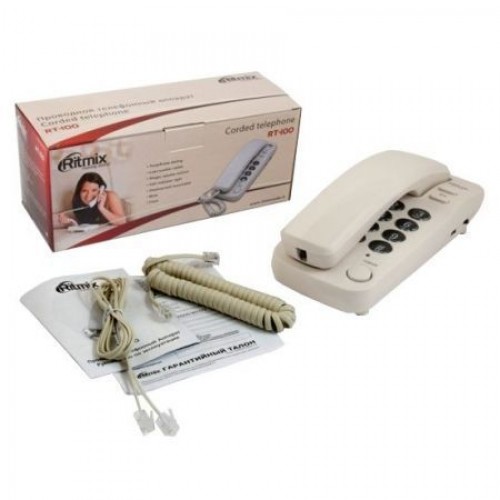 Проводной телефон Ritmix RT-100 Ivory