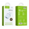 Зарядное устройство Hoco C12Q QC3.0 3А USB, белое