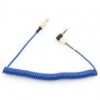Кабель аудио 3.5 stereo plug -> 3.5 stereo plug, 1.8 м, угл, син, Cablexpert (CCAB-02-35MMLC-1.8MU)