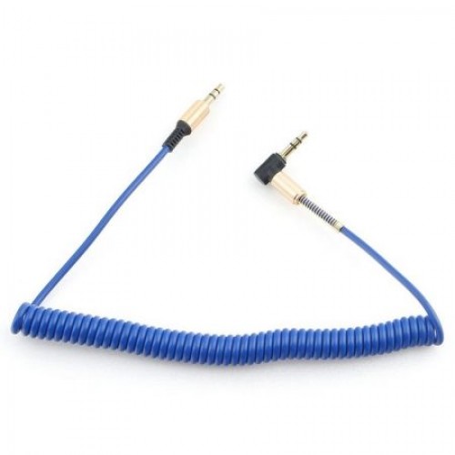Кабель аудио 3.5 stereo plug -> 3.5 stereo plug, 1.8 м, угл, син, Cablexpert (CCAB-02-35MMLC-1.8MU)