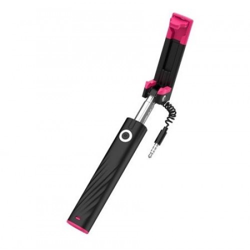 Монопод для селфи Hoco K7 Dainty Mini, проводной, складной, длина 64 см, черный