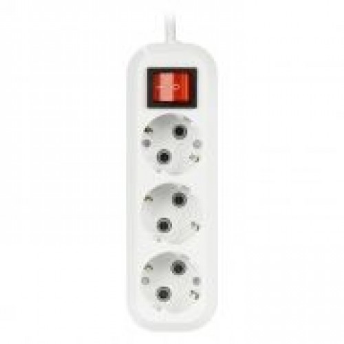 Удлинитель сетевой Smartbuy, 3 розетки, 3 м, 16А/3.5кВт заземление, выключатель (SBE-16-3-03-ZS)