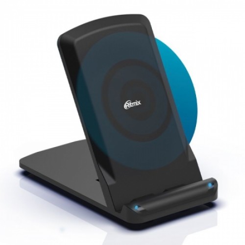 Беспроводное зарядное устройство Qi, 10W, черное, Ritmix RM-3000W