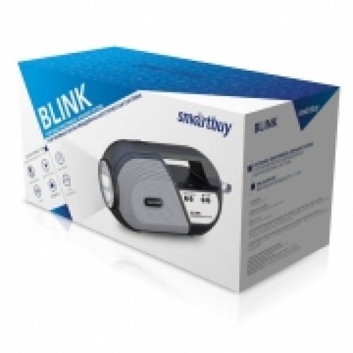 Bluetooth колонка Smartbuy Blink, 5 Вт, MP3, FM, фонарик, чёрная (SBS-5070)