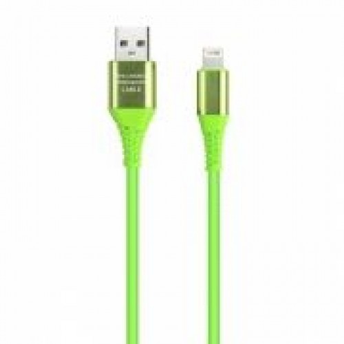 Кабель USB 2.0 Am=>Apple 8 pin Lightning, 1 м, салатовый, коробка, Smartbuy (iK-512ERGbox salad)