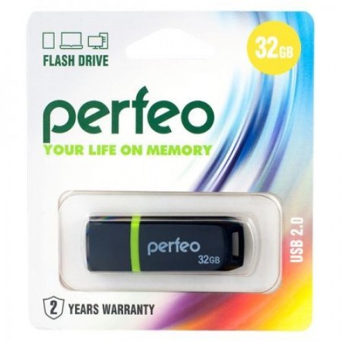 32Gb Perfeo C11 Black USB 2.0 (PF-C11B032)