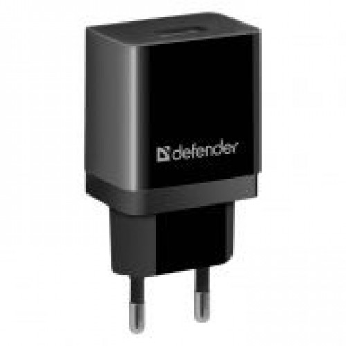 Зарядное устройство Defender UPC-11 220V->5V 2.1A USB с кабелем microUSB 1 м, черное (83556)