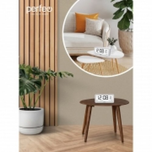 Метеостанция Perfeo PF-S8827 Brisa с часами и будильником, белая (PF_C3576)