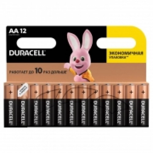 Батарейка AA Duracell LR6-12BL, 12 шт, блистер (MN1500)