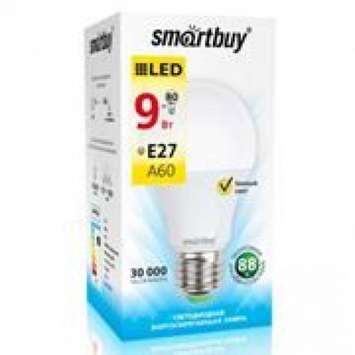 Светодиодная (LED) лампа Smartbuy A60 09W/3000/E27 (SBL-A60-09-30K-E27-N)