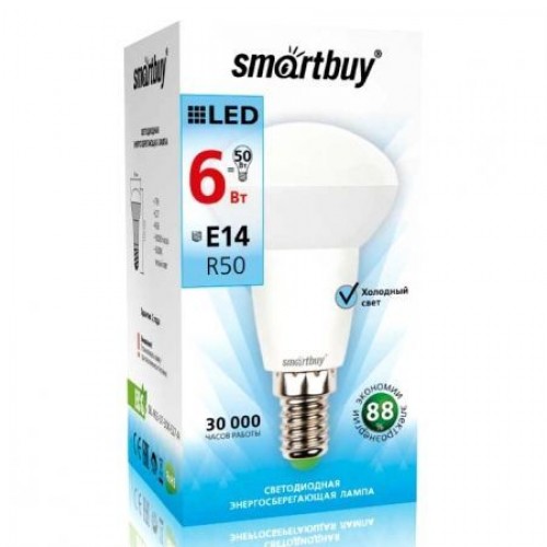Светодиодная (LED) лампа Smartbuy R50 06W/4000/E14 (SBL-R50-06-40K-E14-A)