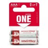 Батарейка AAA Smartbuy ONE LR03/2SB Eco Alkaline, 2 шт, Shrink Card (SOBA-3A02SB-Eco)