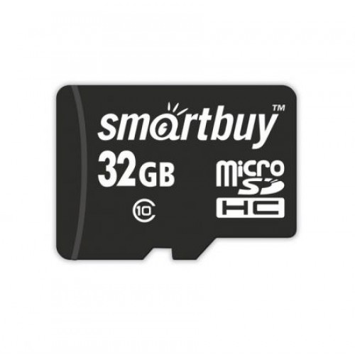 Карта памяти Micro SDHC 32Gb Smartbuy Class 10 без адаптера (SB32GBSDCL10-00LE)