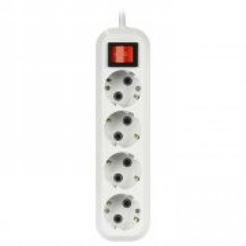 Удлинитель сетевой Smartbuy, 4 розетки, 2 м, 16А/3.5кВт заземление, выключатель( SBE-16-4-02-ZS)