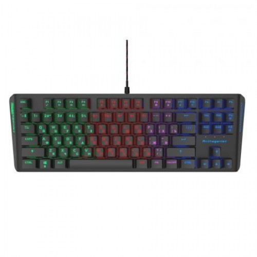 Клавиатура игровая Ritmix RKB-500 Antagonist, многоцветная подсветка, компактная, USB