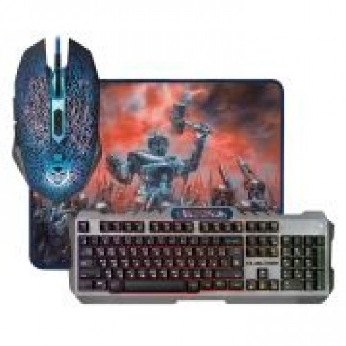 Игровой комплект Defender Killing Storm MKP-013L RU, клавиатура+мышь+коврик, USB (52013)