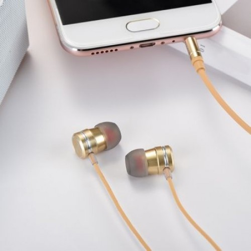 Гарнитура Hoco M16 Ling Sound Gold, вставная