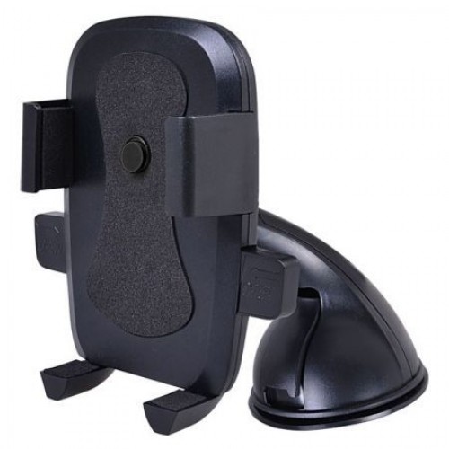 Держатель автомобильный на присоске для устройств до 6, One Touch, черный, Perfeo 516 (PF_4355)"