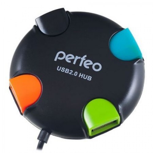 HUB 4-port Perfeo PF-VI-H020, черный (PF_4283)