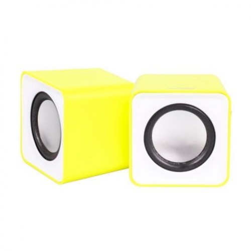 Колонки Smartbuy MINI, желтые, питание от USB (SBA-2820)