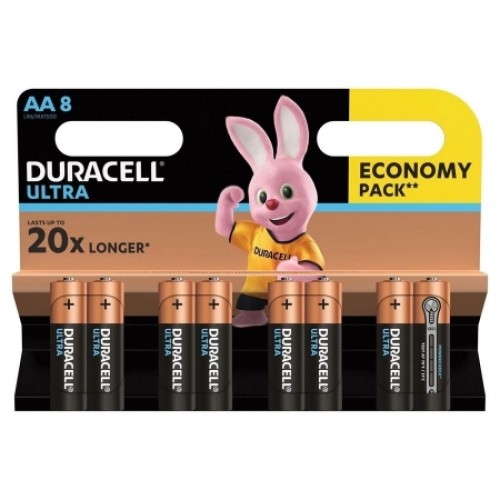 Батарейка AA Duracell ULTRA POWER LR6-8BL, 8 шт, блистер